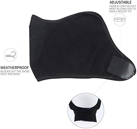 Oscenny Balaclava Half Face Mask Ski Mask Adjustable Hook and Loop Windproof for Bike Motorcycle Winter Outdoor Sports