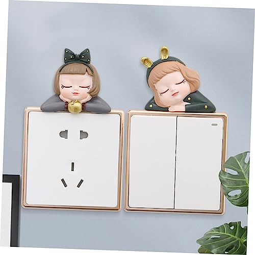 Decoraciones de pared de cuento Ciieeo con 6 pegatinas infantiles para interruptor 5