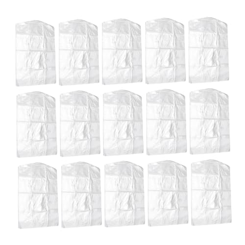 GLEAVI 20pcs Garment Bag Dry Cleaner Suit Cover Lightweight Washable Clothes Covers