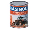 ASINOL Metalllack, Hochwertiger Schutzlack für alle Metalle im Außenbereich, gelbgrün RAL6018, 1000 ml