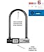 Kryptonite U-lock, 12mm Hardened Carbon Steel Shackle, 4-Digit Resettable Combination, Black