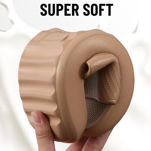Image of Comwarm Cloud Slide Sandals for Women Men Ultra Comfort Recovery Pillow Slippers Soft Summer Beach Shoes with Low Arch Support