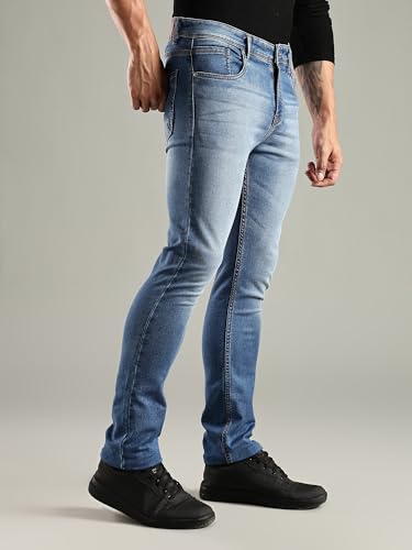 Image of Thomas Scott Men's | Mild Fade | Stright Fit | Denim | Regular Wear | Stretchable | Casual Jeans for Men