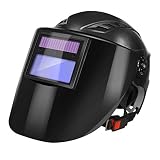 [Materiales de alta calidad] El casco está hecho de material PP respetuoso con el medio ambiente, y no es fácil producir gases de olor cuando hace calor. No es permeable a la luz y brinda una protección facial completa. Las baterías solares de litio se cargan automáticamente durante la soldadura y tienen una larga vida útil.