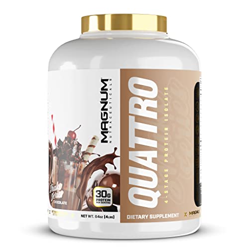 Magnum Nutraceuticals – Quattro Chocolate Shake Sequence – 4lb – Whey Protein