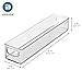 iDesign Slim Clear Plastic Storage Bin, Extra Long Narrow Stackable Organizer for Kitchen and Pantry