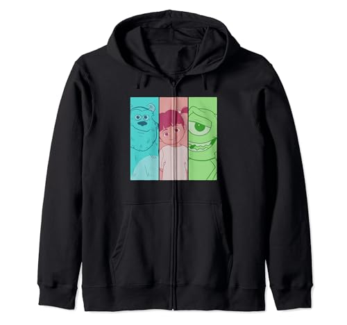 Monsters University Sulley And Mike Panels Zip Hoodie veste contre le froid