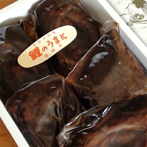 鯉のうま煮(5切れ入り)[鯉 うま煮 鯉、醤油(小麦を含む)、ソルビトール 鯉を筒切り 醤油と甘味料をベースとした秘伝のタレ