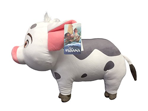 Image of Jay Franco Disney Moana Plush Stuffed Pua Pig Pillow Buddy-Kids Super Soft Polyester Microfiber, 16 inch (Official Product), Cat Dog, 16 inch (Official Disney Product) (JF29183TICD)