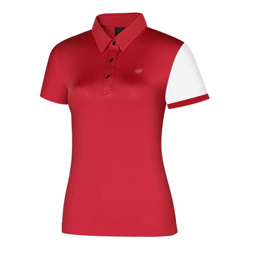 Polos de Golf para Mujer Tops Ligeros de Tenis de Manga Corta Dry Fit Deportes Humedad Wicking Slim Fit T-Shir