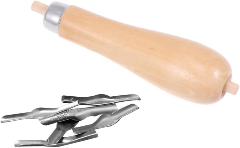 Professional Wood Carving Tool Set, 5 Head Engraving Wooden Handle