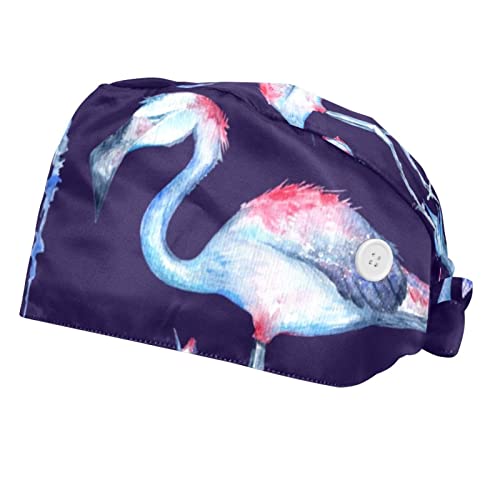 Casquette pour hommes femmes style flamingo en tissu respirant pour milieu professionnel