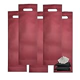BOLSA PRÁCTICA DE USO AMPLIO - Podrás darle a este pack de bolsas para botellas diferentes usos. Son útiles para las empresas gourmet, bodegas de vino, bodas, comuniones, bautizos, fiestas, comercios y reuniones familiares. Un accesorio de vino perfecto para regalar botellas de vino tinto o blanco, de Sidra, champán, aceites y licores.