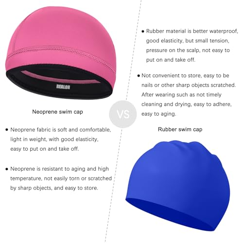 Image of 2mm Neoprene Dive Hood Thermal Mens Wetsuit Cap for Surf Snorkel | Long Short Hair Keep Warm Clean Wet Suit Beanie, Adult Youth Scuba Swim Cap for Beach Kayak Canoeing Scuba Cold Ocean Lake