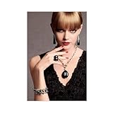 Exclusive Art Poster sur toile avec motif portrait de Lindsay Ellingson pour chambre  coucher, bureau, chambre  coucher, cadeau (60 x 90 cm)