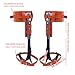 Climbing Spur Kit - Heavy Duty Cowhide Leg Straps, Professional Tree Gear | Height Adjustable Outdoor Recreation Supplies, Secure Pole Climbing Equipment, Adjustable Spike Attachment for Utility Work,