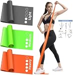 Resistance Bands Set, Stretch Bands for Working Out, Elastic Bands for Home Exercise, Gym, Physical Therapy Bands for Stretch, Yoga, Pilates, Rehab, Strength Training