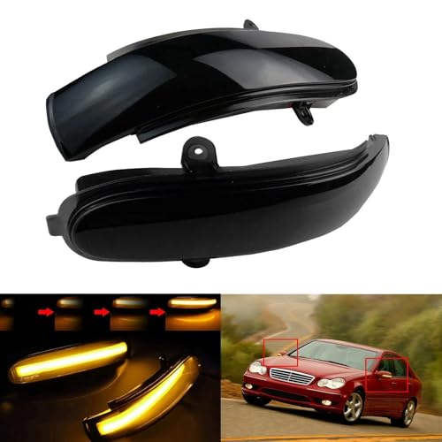Clignotants de rétroviseur dynamiques à défilement LED pour Classe C W203