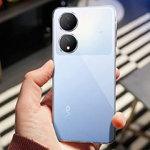 Image of COVERBLACK Rubber Back Cover for Vivo V2239 / Vivo Y100 - Transparent