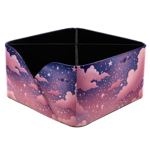Boîte de rangement ciel étoilé rose idéale pour sublimer une coiffeuse - 2