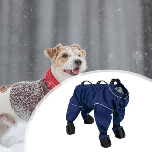 Fenteer Botas Suspensórias para Cachorro Botas de Chuva para Cachorro Protetores de Pata Impermeávei