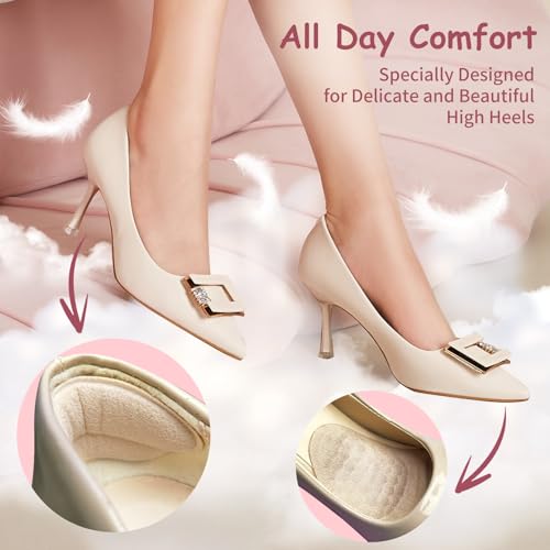 Image of Metatarsal Pads Women- Ball of Foot Cushions for Women, High Heel Inserts, High Heel Comfort Pads & Pain Relief, Non-Slip Heel Grips for Womens Shoes