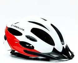 Capacete Ciclismo Absolute Nero Bicicleta MTB e Speed Branco e Vermelho