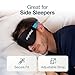 MyHalos® Sleep Mask – 3D Blackout Eye Mask for Women & Men, Side Sleepers, Zero Pressure Memory Foam Eyelash Friendly, Breathable,Award-Winning Sleep Aid for Travel (Black, 1 Count (Pack of 2))