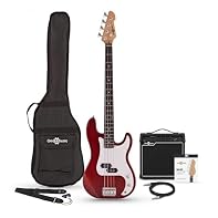Bass Guitar Starter Pack for Beginners with Amp and Accessories Lightweight Paulownia Body Offers Comfort and Great Playability Humbucking Pickup Produces Crisp Clear Tone and Punchy Low-End Depth Stable Tuning Thanks to Die-cast Chrome Machine Heads...