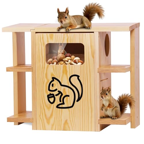 Widened Extra Large Wooden Squirrel...