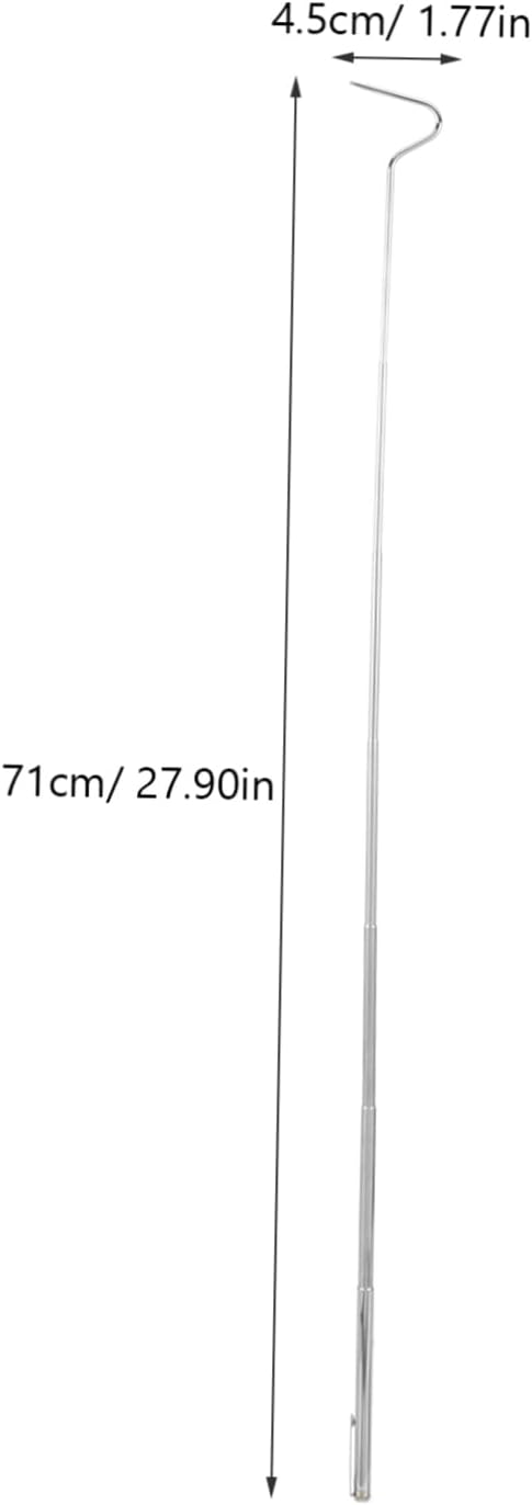 YARNOW Retractable Snake Hook Catching Tool Stainless Steel Snake Grappling Hook Reptile Accessories