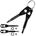 Portable Keychain Screwdriver, Wisdompro 4-in-1 Multifunction Repair Tool Pocket Screwdriver Set with Phillips, Slotted and Hex Wrench, Gift for Men, Father, DIY Handyman, Electician, Women - Black