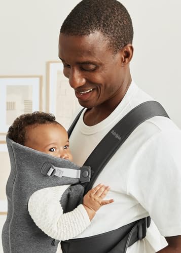 BabybjöRn Marsupio Mini Jersey 3D, Grigio Scuro - 6