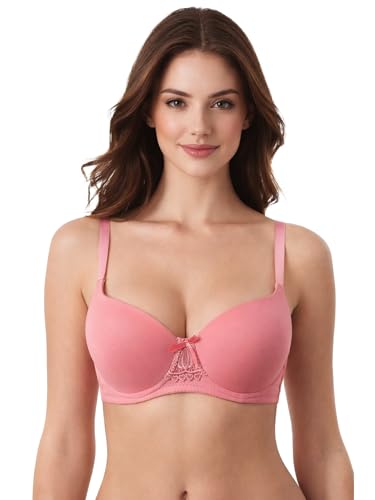 Image of Viola's Secret 6 Pack of Color Print T-Shirt Bras B Cup C Cup and D Cup