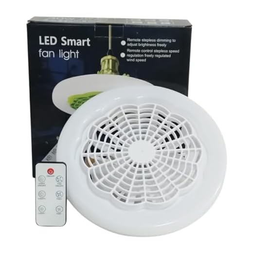 Lâmpada Luminária Ventilador De Teto E27 Controle Remoto