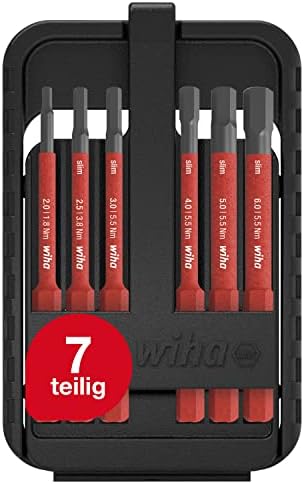 WIHA 43156 DIY, czerwony, sześciokąt, 6 sztuk