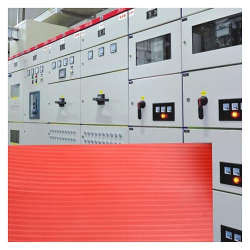 ZJKXJH Customizable Insulating Garage Floor Mat - Electrical Safety, Worker Electric Shock Protection Mats, for Distribution Room Substation Factory Workshop(LxWxT 23' x 3 1/5' x 1/10