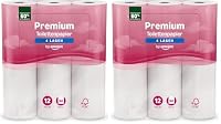 by Amazon Toilettenpapier, 4-lagig Gestepptes, Besonders Weich, 12 Rollen, 1-er Pack, 160 Blätter pro Rolle, FSC-Zertifiziert (Packung mit 2) – Ansicht 1
