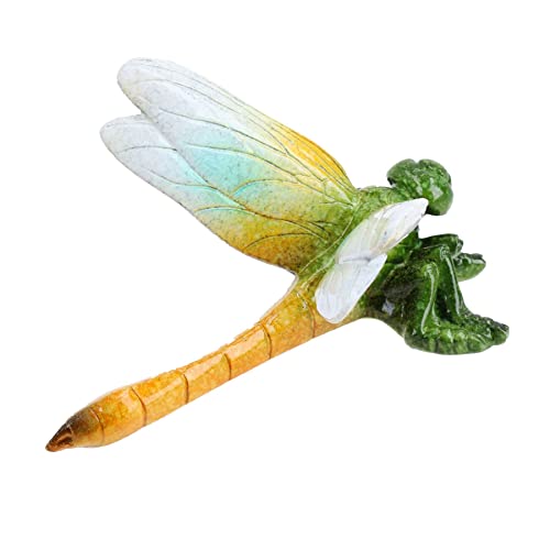 Libélula de resina verde AB Tools, pareja de esculturas de alta calidad 6