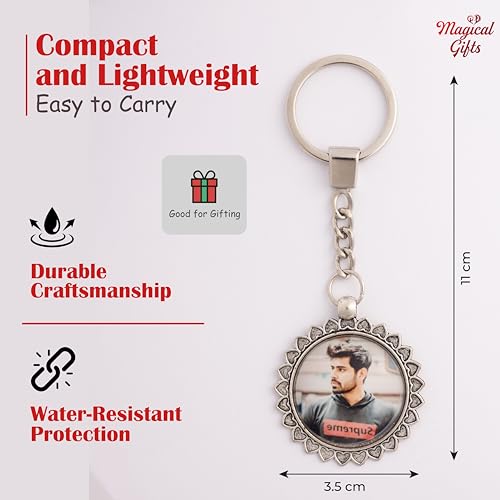 Image of magical gifts Customized Keychains, Unique Personalized Key RIngs and Charms with Your Photos /Name /Design for Bags /Bikes /Car and Gifting Purposes