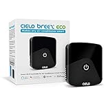 Cielo Breez Eco Smart AC Controller | Works with Mini Split, Window & Portable ACS | WiFi, Alexa, Google, SmartThings, Free Apps, NO Monthly Subscription | Schedules, Geofencing, Comfy & More (Black)