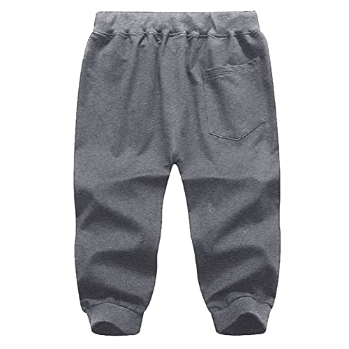 Dreamyth Men's Jogger Capri Pants Casual 3/4 Cotton Running Shorts Knee Length Gym Training Workout Shorts With Pockets #TOP1