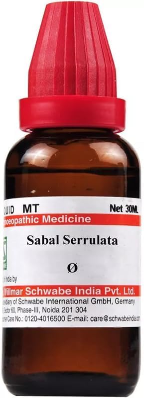 Willmar Schwabe Homeopathic India Sabal Serrulata Mother Tincture 1X (Q) (30ml)