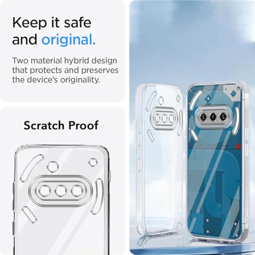 Image of Jkobi Back Cover for Nothing Phone 3A 5G (Silicone Clear Shockproof Case with Camera Protection | Soft and Flexible | Transparent)