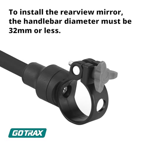 image for Gotrax Bike Mirror, 2 Pcs Bicycle Rear View Mirrors with 360-degree Ad