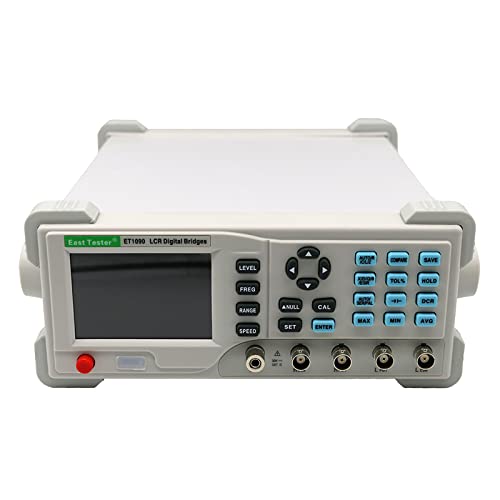 LCR Meter Tester Measurement Desktop Digital Bridge LCR Tester Impedance Electrolytic Capacitance Measurement Meter with Measurement Range L 0.001μH to 9999H 3.5 inch TFT Display Accuracy 0.1%