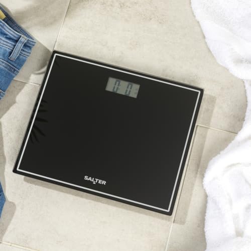 Salter Personenwaage Digital aus Glas, Körperwaage mit LED Display bis 150kg, Personenwaage Digital Step-On, Elektronische Badezimmerwaage… – Ansicht 6