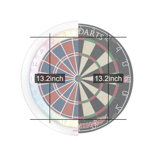 GranBoard 132 Smartboard, Turniermaße, Schwarz, Weiß, Rot, Grün