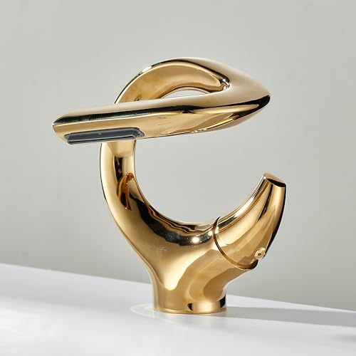 Robinet de lavabo créatif MOCHAMIK mitigeur salle de bain en cuivre avec économie d'eau