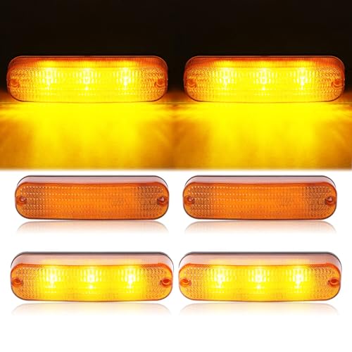 4 LED Amber Flashing Cab Lights For John Deere 50 Series 4050 4250 4450#AR60250 -  AmPower, dkdd585-5